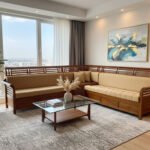 Kerala Teak Wood L-Shape Corner Sofa with Storage