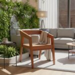 Kerala Nilambur Teak Wood Straight-Back Chair