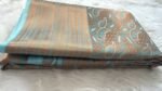 Exquisite Cyan Copper Silk Saree - Image 4