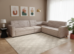 Urban Comfort L-Shaped Sectional with Integrated Corner Console