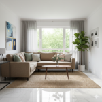 Premium L-Shaped Sectional Sofa in Earthy Tan – Modern Comfort - Image 3