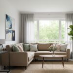 Premium L-Shaped Sectional Sofa in Earthy Tan – Modern Comfort