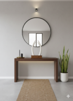 Handcrafted Aana Kombu Decor – Twin Tusk Sculpture with Teak Base - Image 3