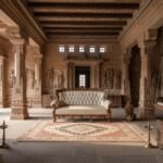The Rajwada Imperial – Hand-Carved Maharani Teak Wood Sofa - Image 2