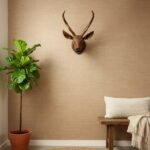 Traditional Hand-Textured Wood Deer Sculpture - Wall Decor - Image 2