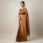 Timeless Elegance – Copper-Gold Banarasi Silk Saree - Image 2