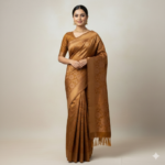 Timeless Elegance – Copper-Gold Banarasi Silk Saree