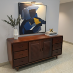 Mid-Century Modern Solid Wood Sideboard & Credenza
