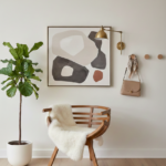 The Sculptural Ribbed Teak Accent Chair