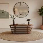 Mid-Century Modern Tiered Walnut Tea Poy – Sculptural Coffee Table