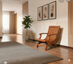 Artisan Slat-Back Teak Accent Chair - Image 2