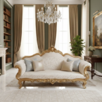 Royal Maharani Hand-Carved Victorian Loveseat