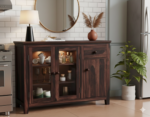 Heritage Teak Wood Sideboard & Display Cabinet
