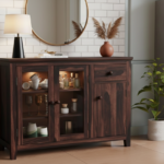 Heritage Teak Wood Sideboard & Display Cabinet