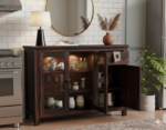 Heritage Teak Wood Sideboard & Display Cabinet - Image 3