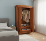 Solid Wood Classic Wardrobe (Alamari) - Image 3