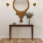 Hand-Carved Teakwood Statement Mirror – Ornate Lotus & Scrollwork Design