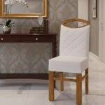 Elegant Quilted High-Back Occasional Chair with Solid Wood Frame - Image 2