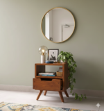 Mid-Century Modern Teak Nightstand with Open Cubby - Image 2