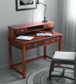 Modern Wooden Computer Table with Storage – Perfect for Bedroom & Home Office - Image 2