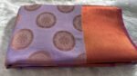 Regal Lavender & Copper Banarasi Silk Saree with Traditional Butta Work - Image 4