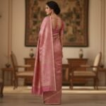 Dual-Tone Mauve Pink Brocade Saree with Intricate Zari Work - Image 2