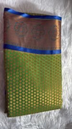 Emerald Green Kanchipuram Silk Saree. - Image 4