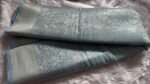 Ethereal Seafoam Blue Banarasi Silk Saree with Intricate Silver Zari - Image 5