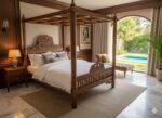 Royal Hand-Carved Teak Wood Four-Poster Bed - Image 3