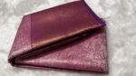 Ethereal Mauve & Gold Banarasi Silk Saree - Image 4