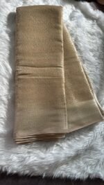 Elegant Champagne Gold Banarasi Silk Saree with Intricate Floral Weave - Image 5