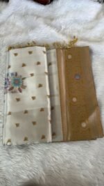 Elegant Ivory & Gold Banarasi Silk Saree - Image 5