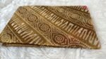 Mustard Gold Hand-Block Printed Cotton Mul Saree - Image 4