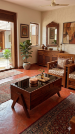 Tea Table Nilambur Teak Wood