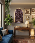 Ganesha Wall Shrine with Diya Shelf - Image 2