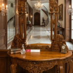 Maha Rani" Console & Vanity Mirror Set