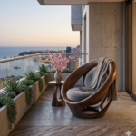 Elegant Teak Flow Chair