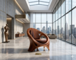 Nilambur Teak Aura Lounge Chair - Image 3
